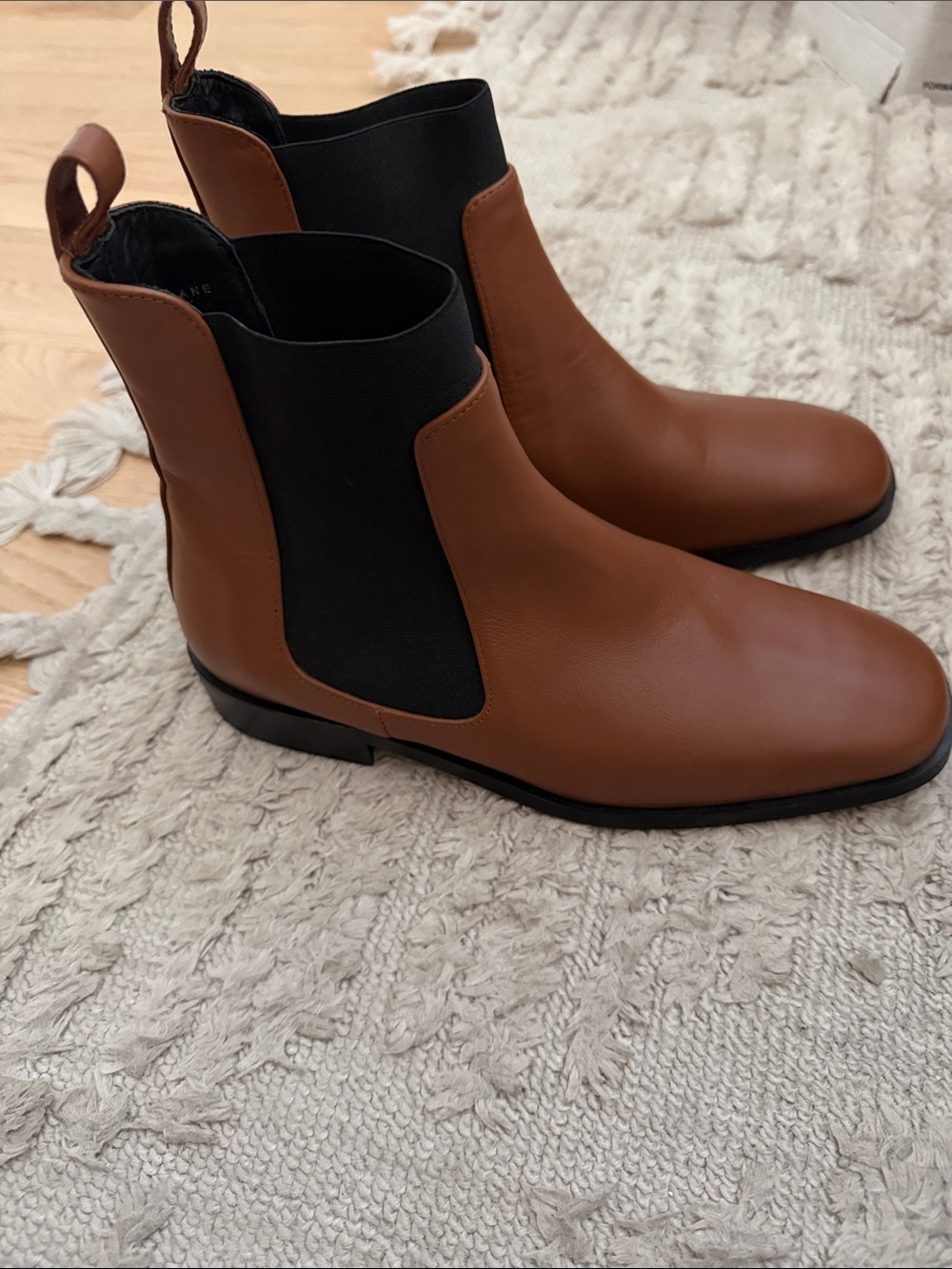 Everlane size 6.5 Italian leather square toe boots